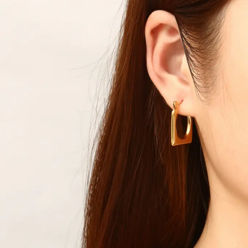 Beautiful Korean Real 18k gold plated huggies hoop earings - BlingVows - Best Imitation & Anti Tarnish Jewelry Wholesaler