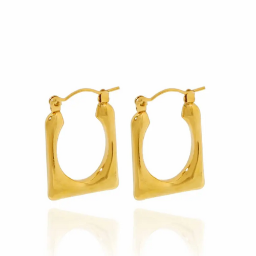 Beautiful Korean Real 18k gold plated huggies hoop earings - BlingVows - Best Imitation & Anti Tarnish Jewelry Wholesaler
