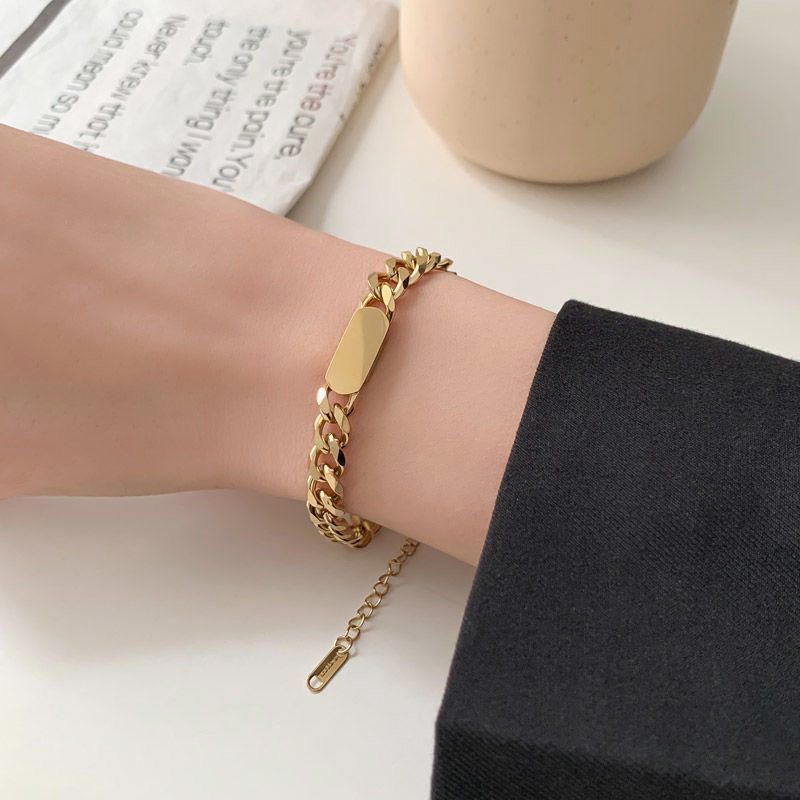 Bold Cuban Link ID Bracelet