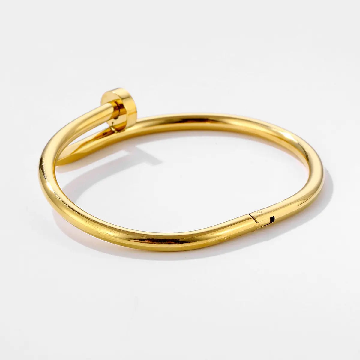 Classic Nail Anti Tarnish 18K Gold Plated Bracelet - BlingVows - Best Imitation & Anti Tarnish Jewelry Wholesaler