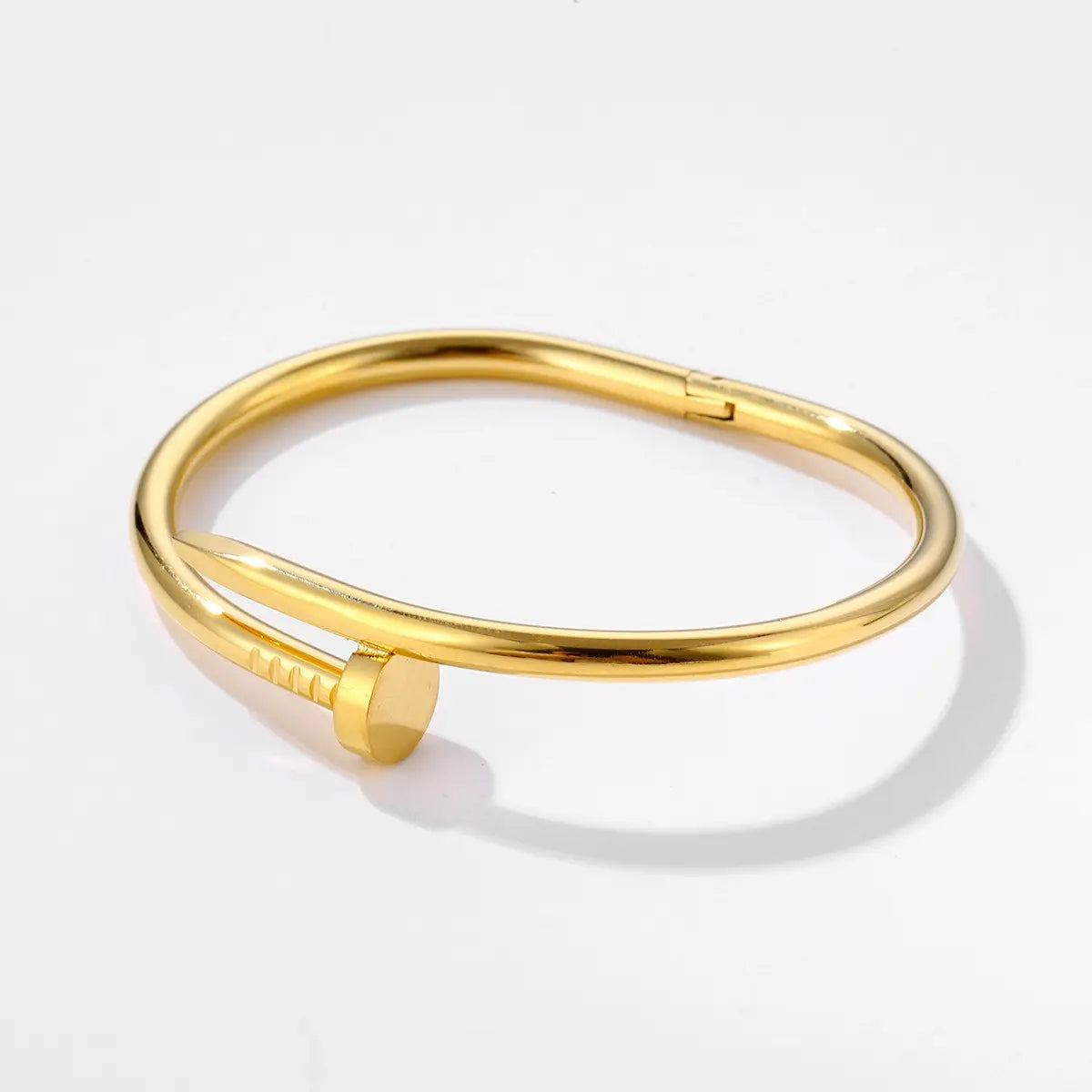 Classic Nail Anti Tarnish 18K Gold Plated Bracelet - BlingVows - Best Imitation & Anti Tarnish Jewelry Wholesaler
