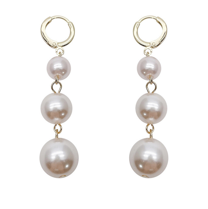 Classic Pearl Cascade Drop Earrings - BlingVows - Best Imitation & Anti Tarnish Jewelry Wholesaler