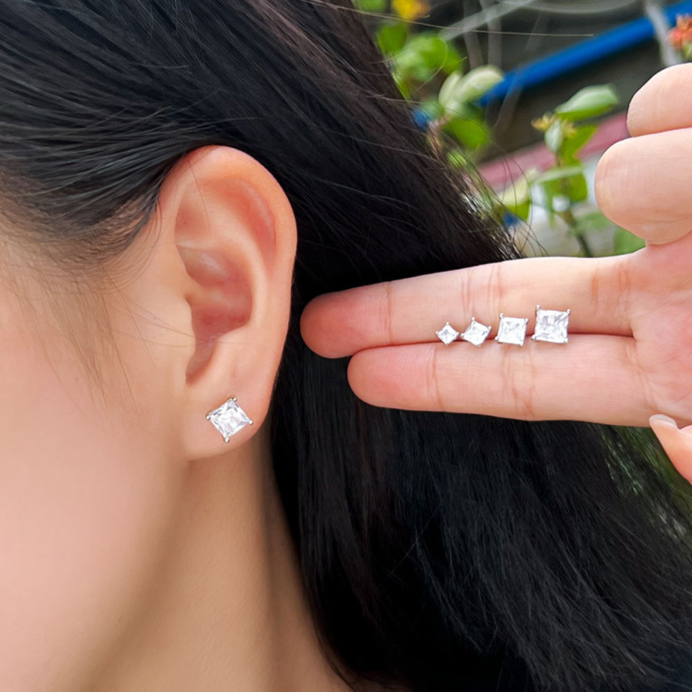 Crystal Prism Stud Set
