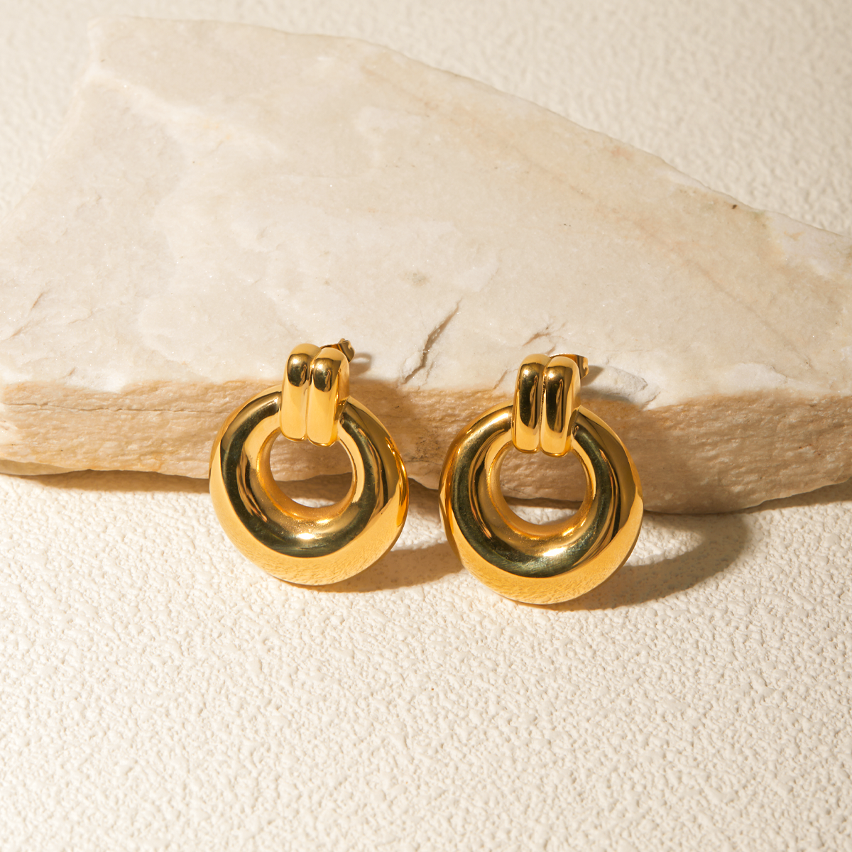 Golden Aura Hoops