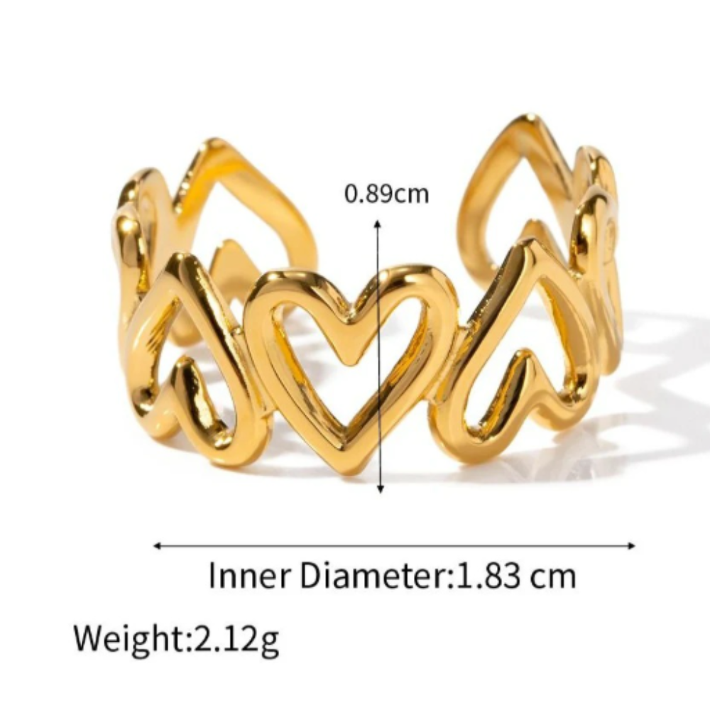 Heart Loop Ring - BlingVows - Best Imitation & Anti Tarnish Jewelry Wholesaler