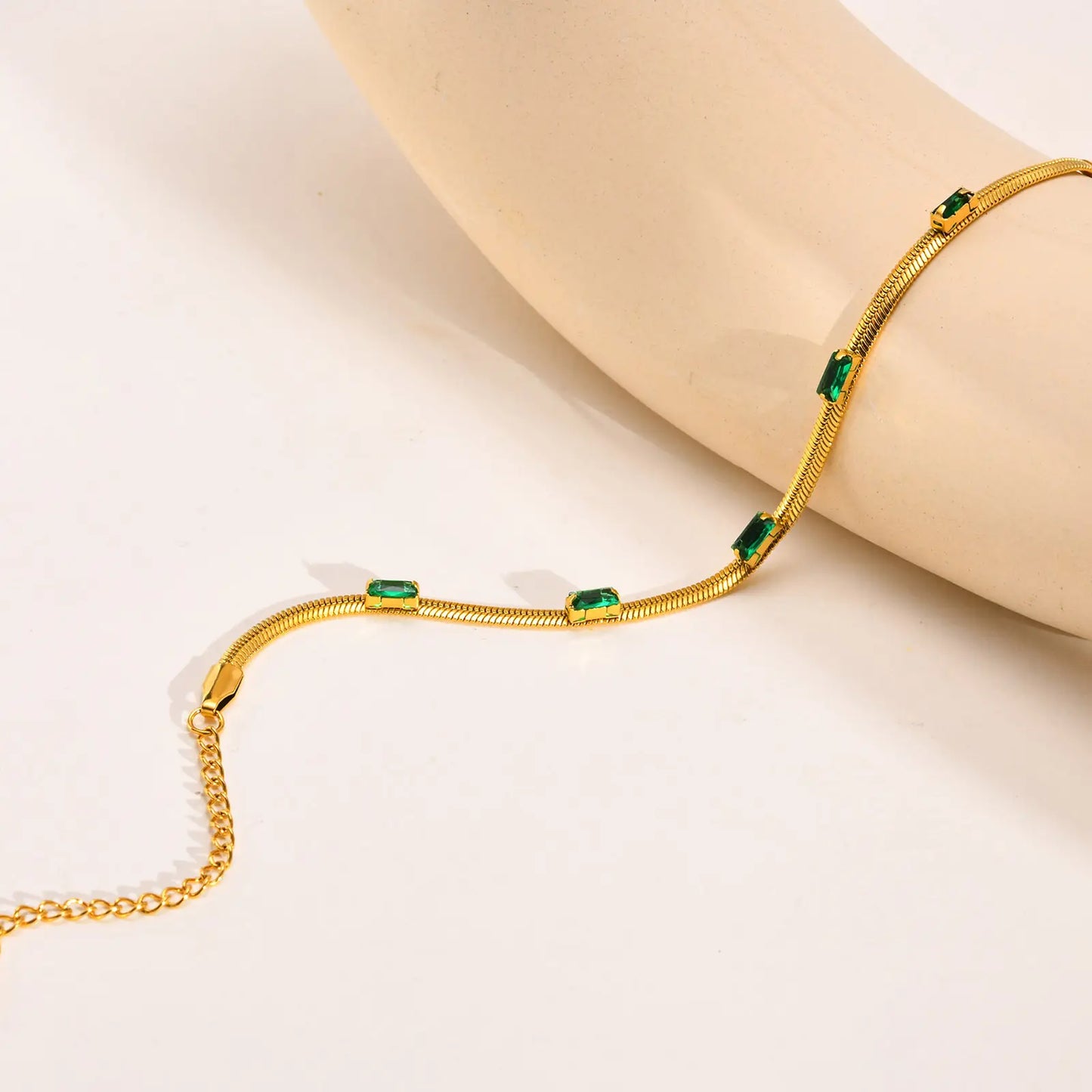 Retro Cubic Zircon Snake Chain Bracelet - BlingVows - Best Imitation & Anti Tarnish Jewelry Wholesaler