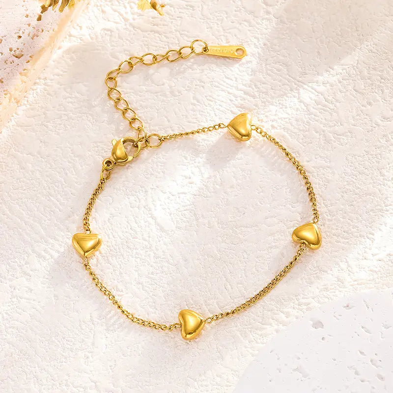 Sweet Heart Charm Bracelet - BlingVows - Best Imitation & Anti Tarnish Jewelry Wholesaler
