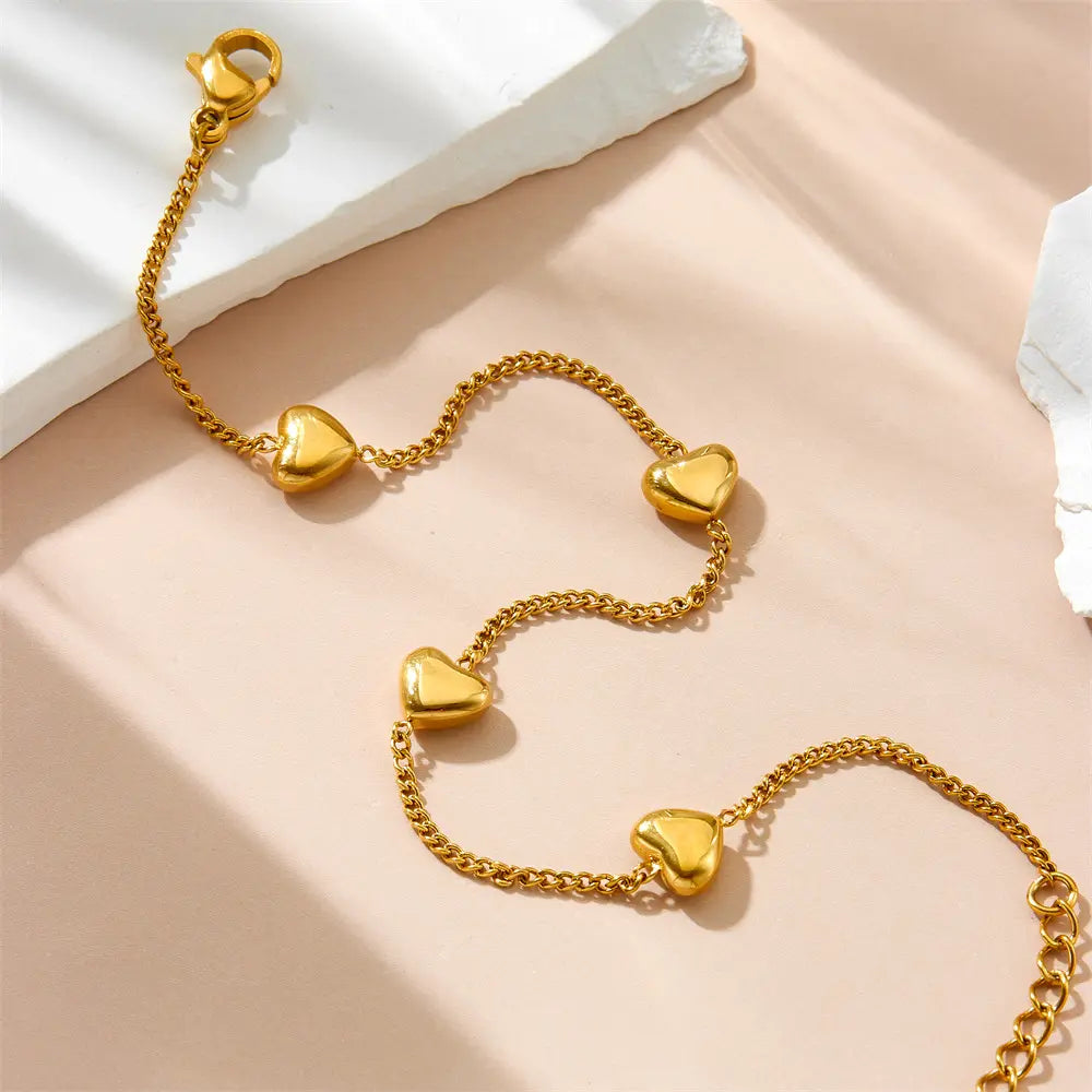 Sweet Heart Charm Bracelet - BlingVows - Best Imitation & Anti Tarnish Jewelry Wholesaler
