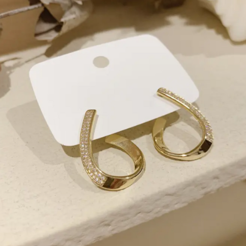 Trendy Geometric Diamond Earrings - BlingVows - Best Imitation & Anti Tarnish Jewelry Wholesaler