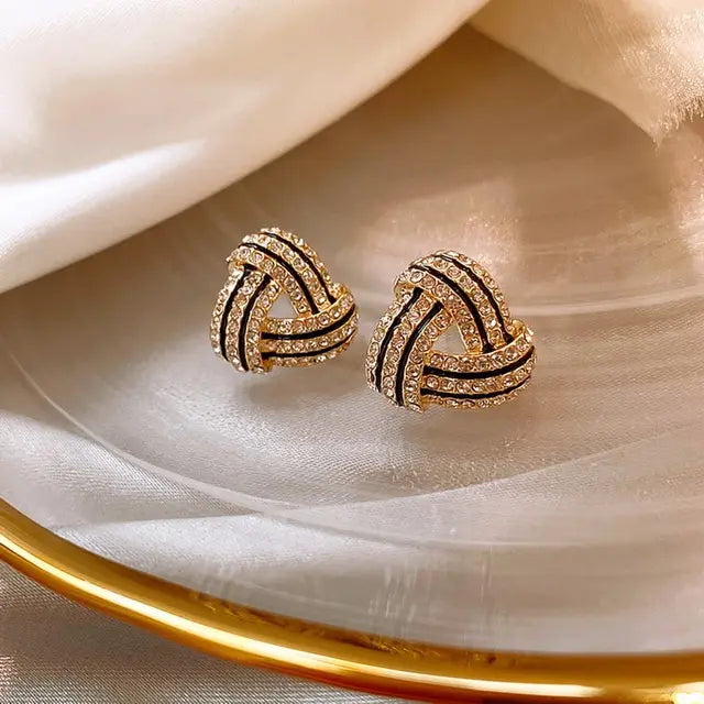 Triangle Geometric Stud Earrings - BlingVows - Best Imitation & Anti Tarnish Jewelry Wholesaler
