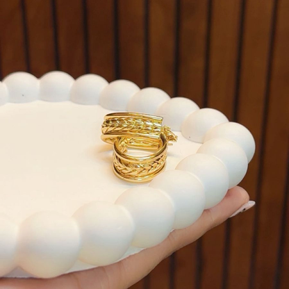 Golden Braid Hoops – Anti-Tarnish Edition