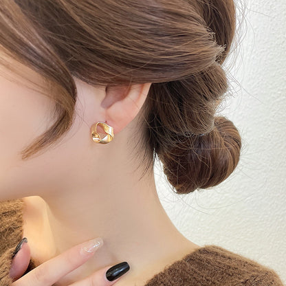 Abstract Triangle Stud Earrings