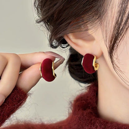 Velvet Half Hoop Earrings