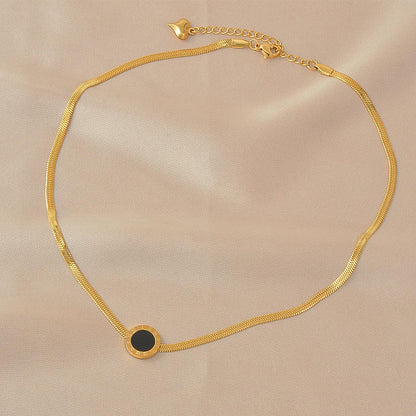 Black Roman Embrace Necklace