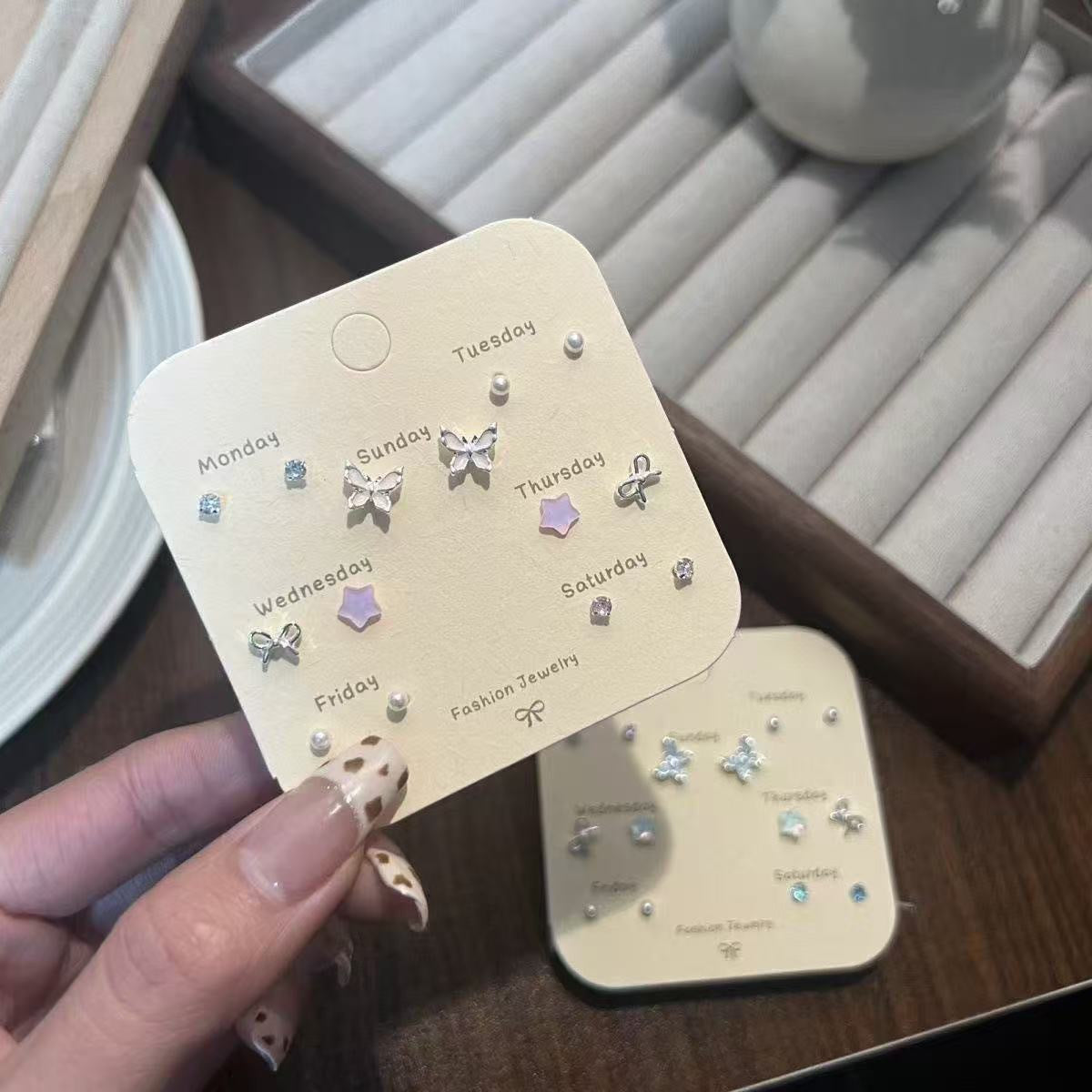Korean Mini Stud Earrings Set
