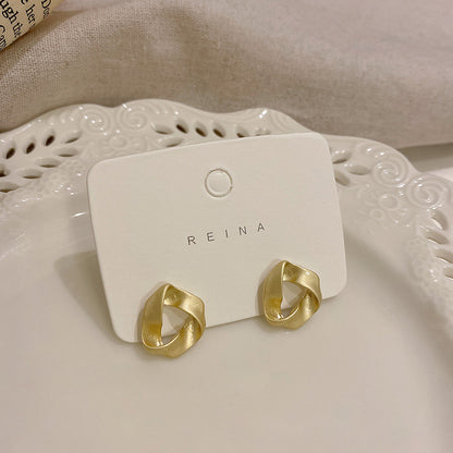 Abstract Triangle Stud Earrings