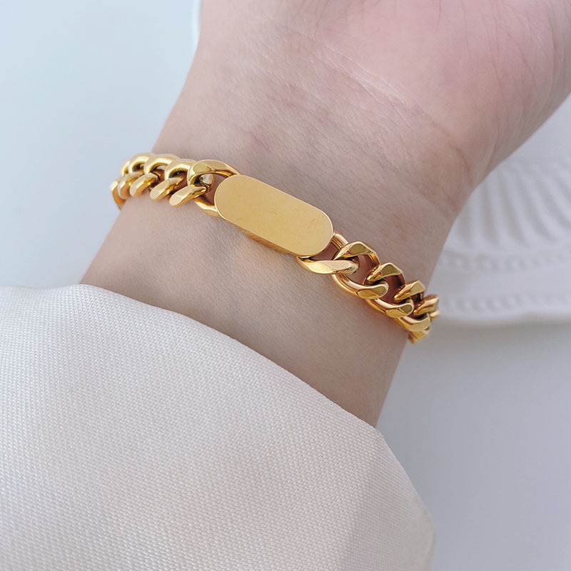 Bold Cuban Link ID Bracelet