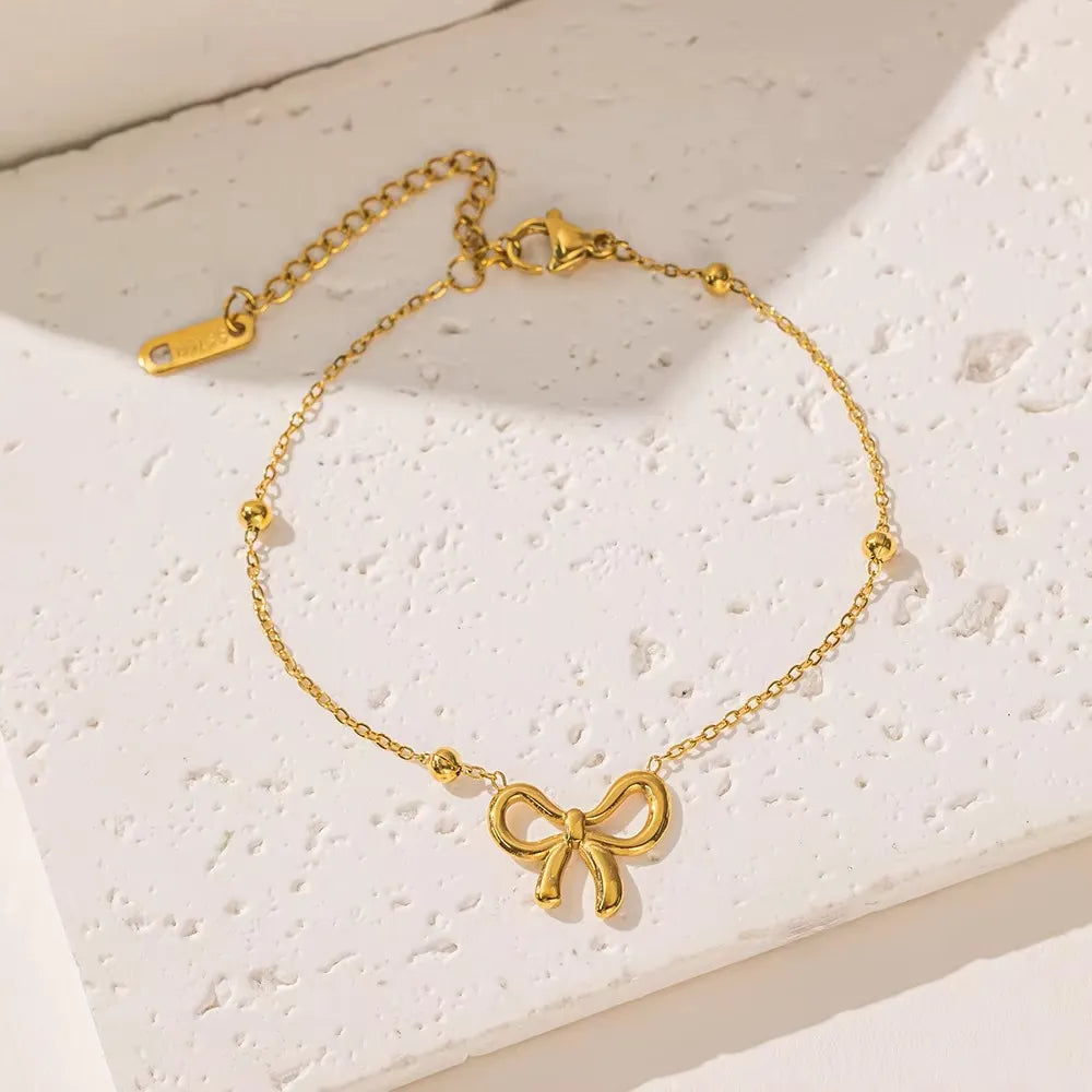 Bow Beads Chain Bracelet - BlingVows - Best Imitation & Anti Tarnish Jewelry Wholesaler