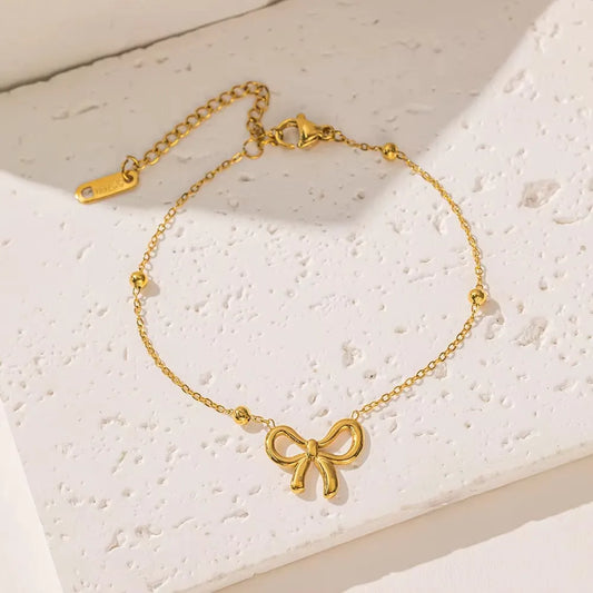 Bow Beads Chain Bracelet - BlingVows - Best Imitation & Anti Tarnish Jewelry Wholesaler