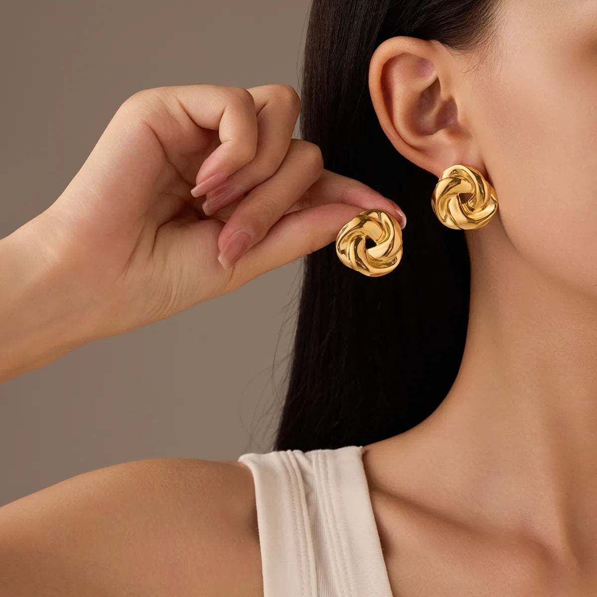 Braided Stud Earrings - BlingVows - Best Imitation & Anti Tarnish Jewelry Wholesaler