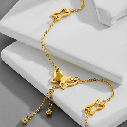 Butterfly Hollow Charm Bracelet - BlingVows - Best Imitation & Anti Tarnish Jewelry Wholesaler