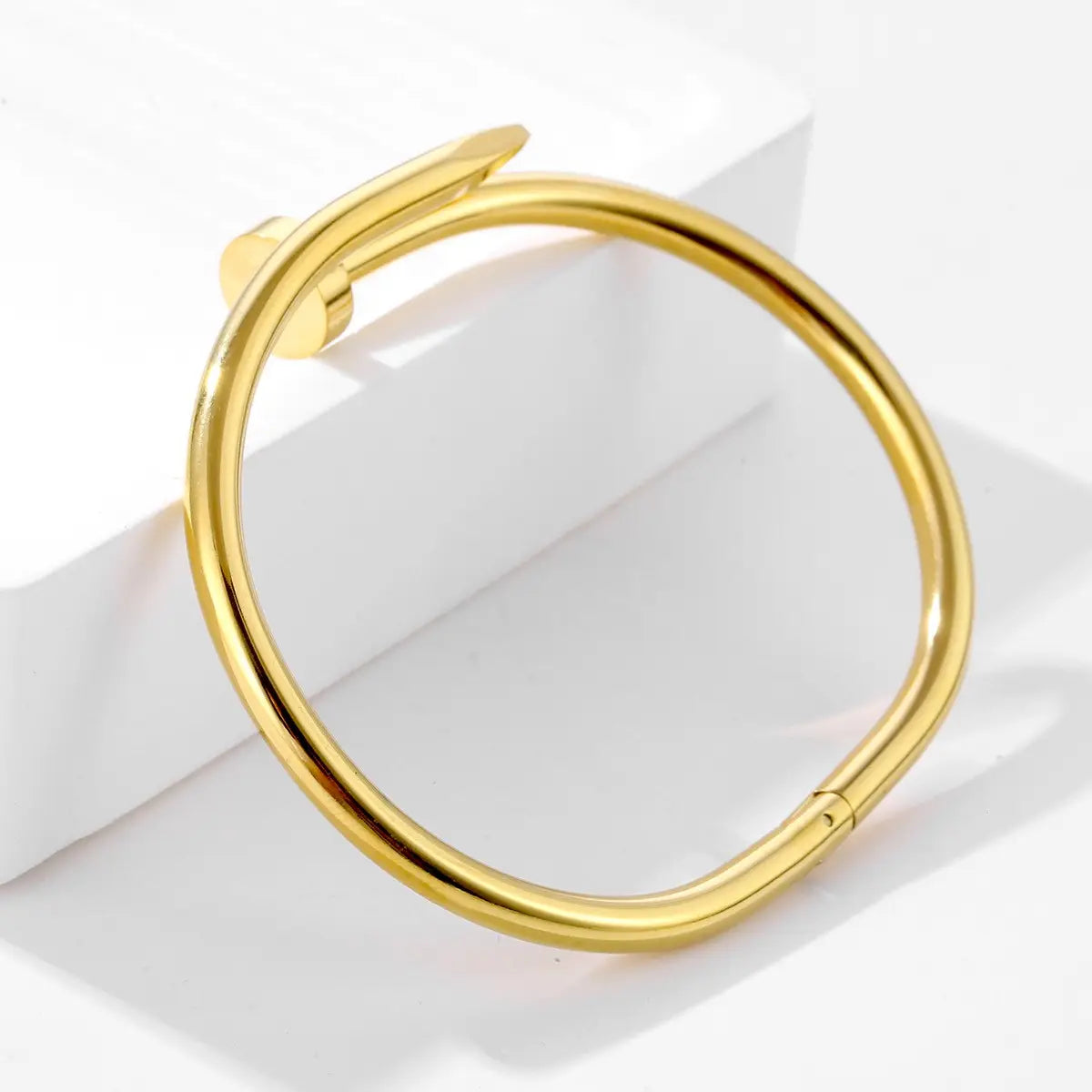 Classic Nail Anti Tarnish 18K Gold Plated Bracelet - BlingVows - Best Imitation & Anti Tarnish Jewelry Wholesaler