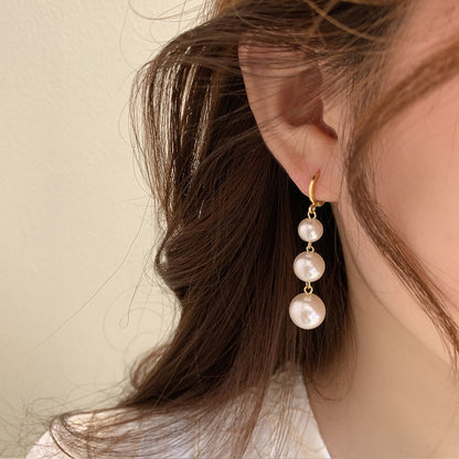 Classic Pearl Cascade Drop Earrings - BlingVows - Best Imitation & Anti Tarnish Jewelry Wholesaler