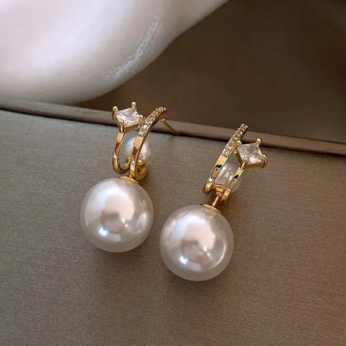 Colorful Gold bohemian pearl earrings - BlingVows - Best Imitation & Anti Tarnish Jewelry Wholesaler