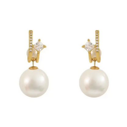 Colorful Gold bohemian pearl earrings - BlingVows - Best Imitation & Anti Tarnish Jewelry Wholesaler
