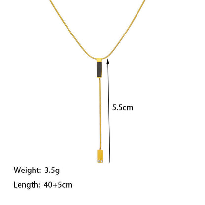 Noireline Drop Pendant Necklace