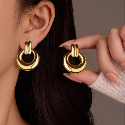Golden Aura Hoops