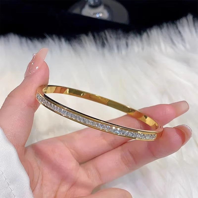 Radiant Glow Crystal Bangle