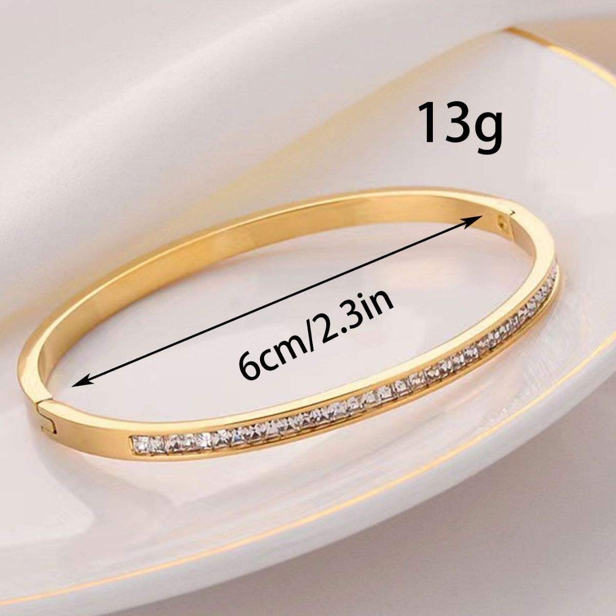 Radiant Glow Crystal Bangle