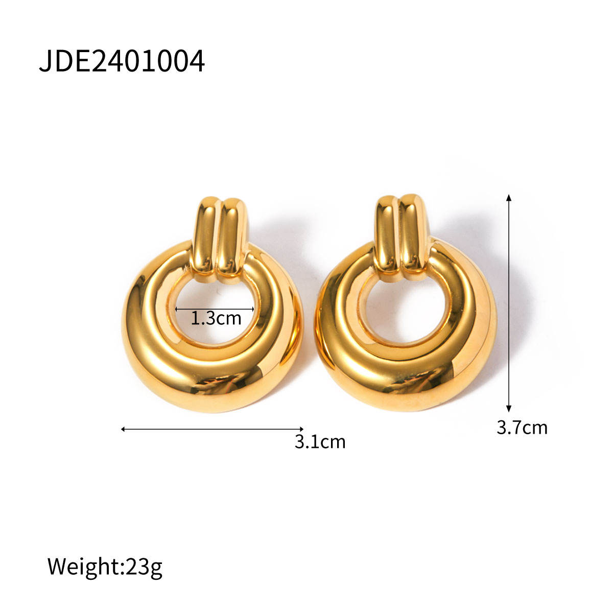 Golden Aura Hoops
