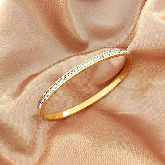 Radiant Glow Crystal Bangle