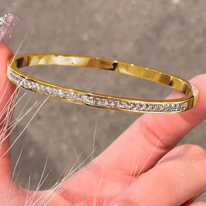 Radiant Glow Crystal Bangle