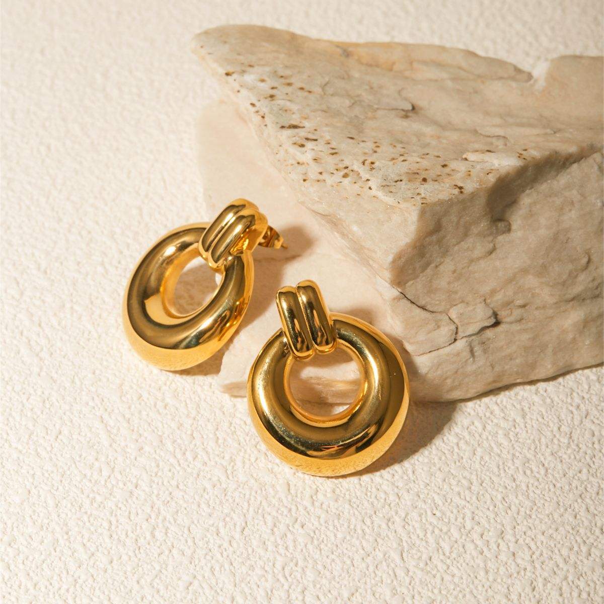 Golden Aura Hoops