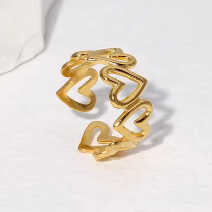 Heart Loop Ring - BlingVows - Best Imitation & Anti Tarnish Jewelry Wholesaler