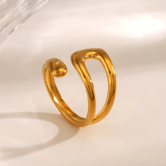 Hollow Cross Opening Ring - BlingVows - Best Imitation & Anti Tarnish Jewelry Wholesaler