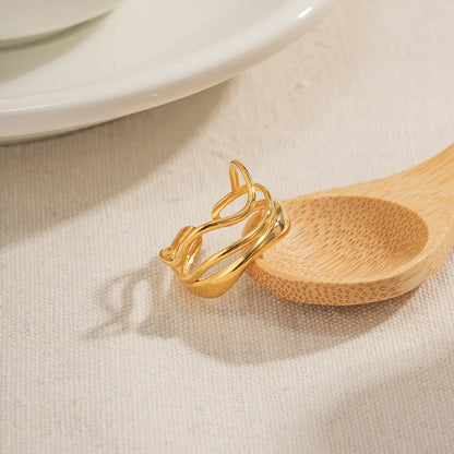 Multi-layer Water Ripple Open Ring - BlingVows - Best Imitation & Anti Tarnish Jewelry Wholesaler