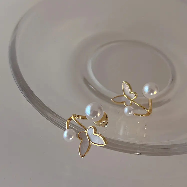Pretty Enamelled Butterfly Studs - BlingVows - Best Imitation & Anti Tarnish Jewelry Wholesaler