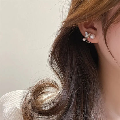 Pretty Enamelled Butterfly Studs - BlingVows - Best Imitation & Anti Tarnish Jewelry Wholesaler