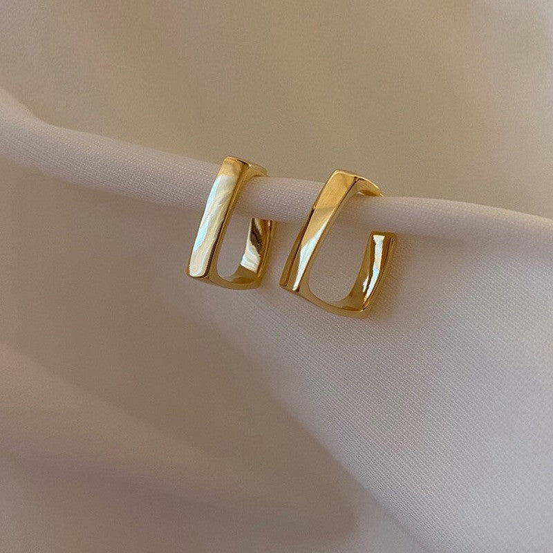 Scarlet Drop Textured Stud Earrings - BlingVows - Best Imitation & Anti Tarnish Jewelry Wholesaler