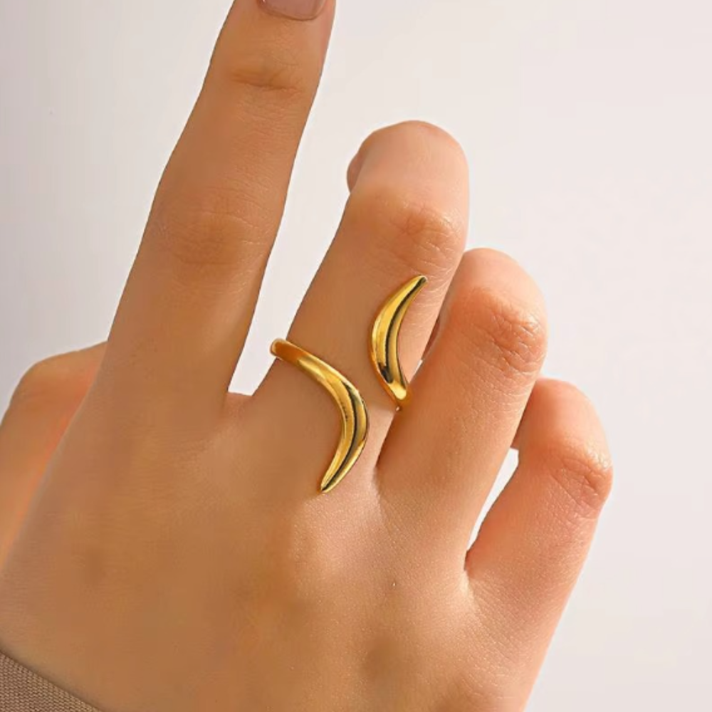 Serpentine Line Ripple Ring - BlingVows - Best Imitation & Anti Tarnish Jewelry Wholesaler