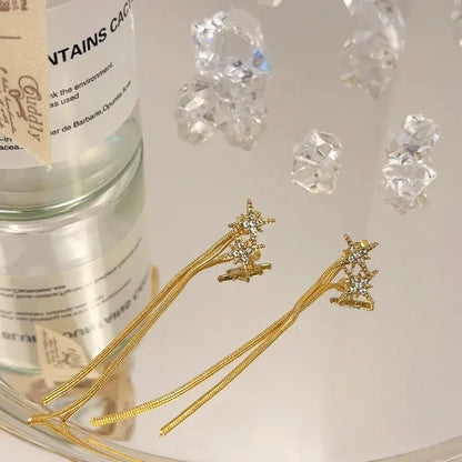 Star & Tassel Earrings - BlingVows - Best Imitation & Anti Tarnish Jewelry Wholesaler