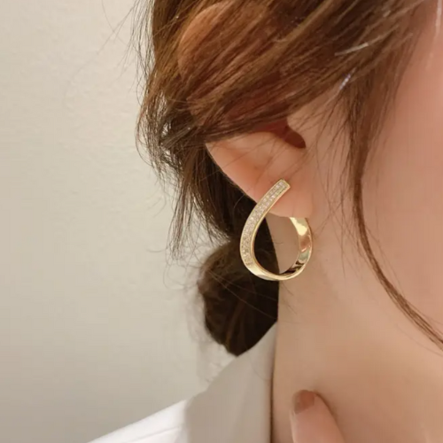 Trendy Geometric Diamond Earrings - BlingVows - Best Imitation & Anti Tarnish Jewelry Wholesaler