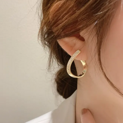 Trendy Geometric Diamond Earrings - BlingVows - Best Imitation & Anti Tarnish Jewelry Wholesaler