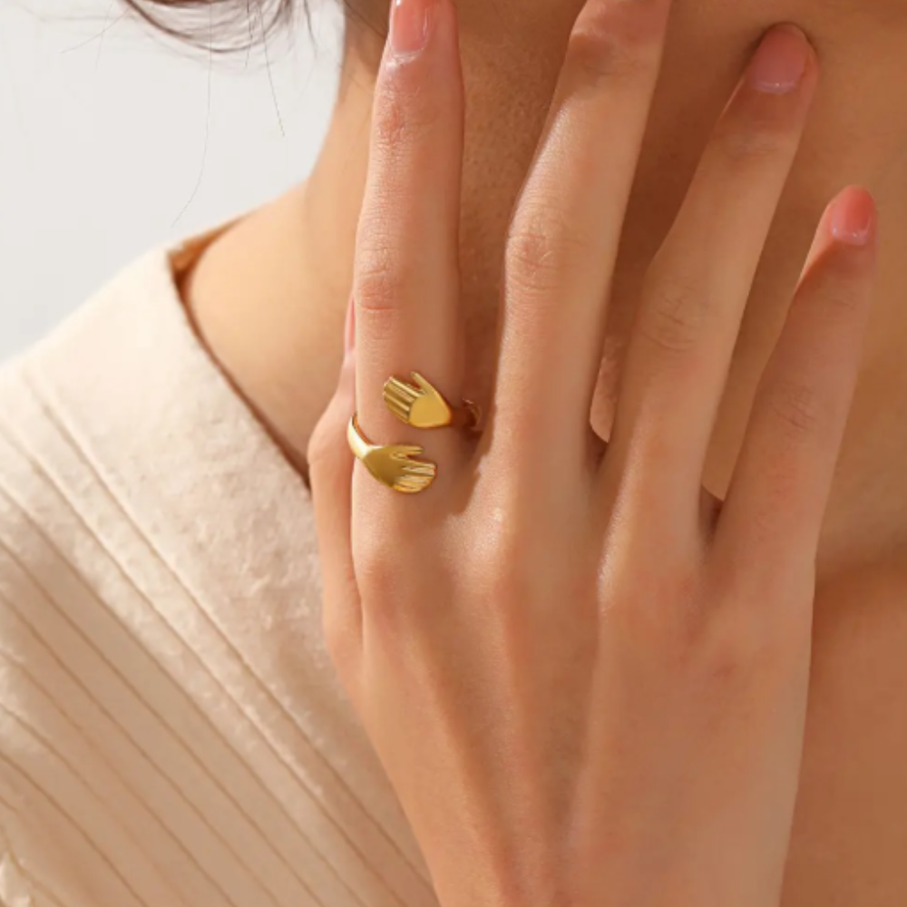 Trendy Hug Ring - BlingVows - Best Imitation & Anti Tarnish Jewelry Wholesaler