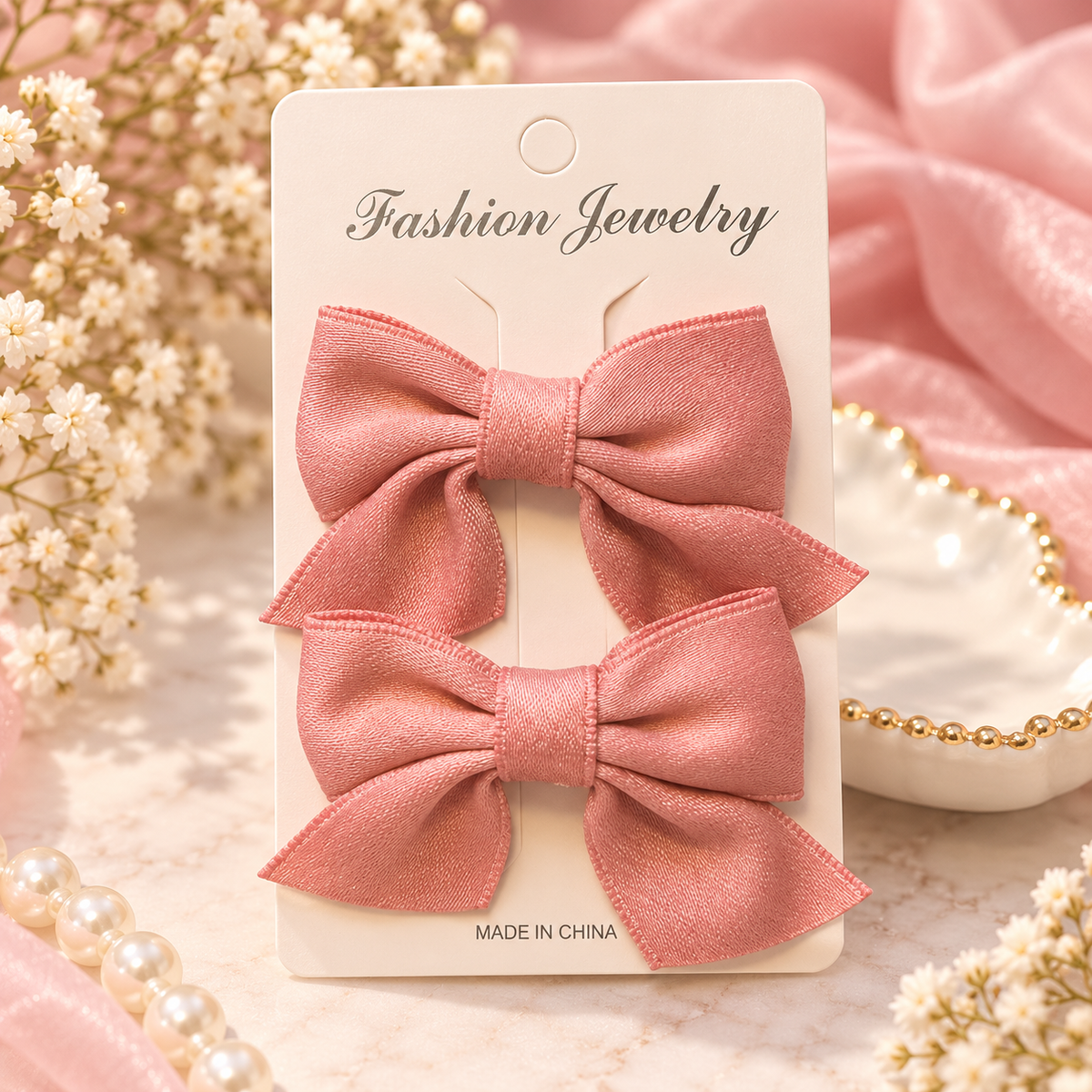 Cute Double Bow Hair Clips